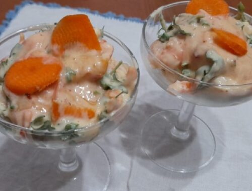 Insalata di gamberi, varietà mazzancolle